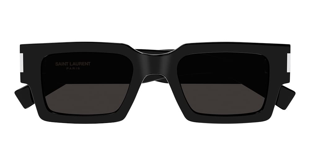 Ottica Mondello Roma - Saint Laurent - 30014068001 - SL 572-001 - BLACK / CRYSTAL - Recycled acetate - shape Squared - black, crystal - EYEWEAR - SUNGLASSES - Donna,Women - lens Grey - Made In Japan