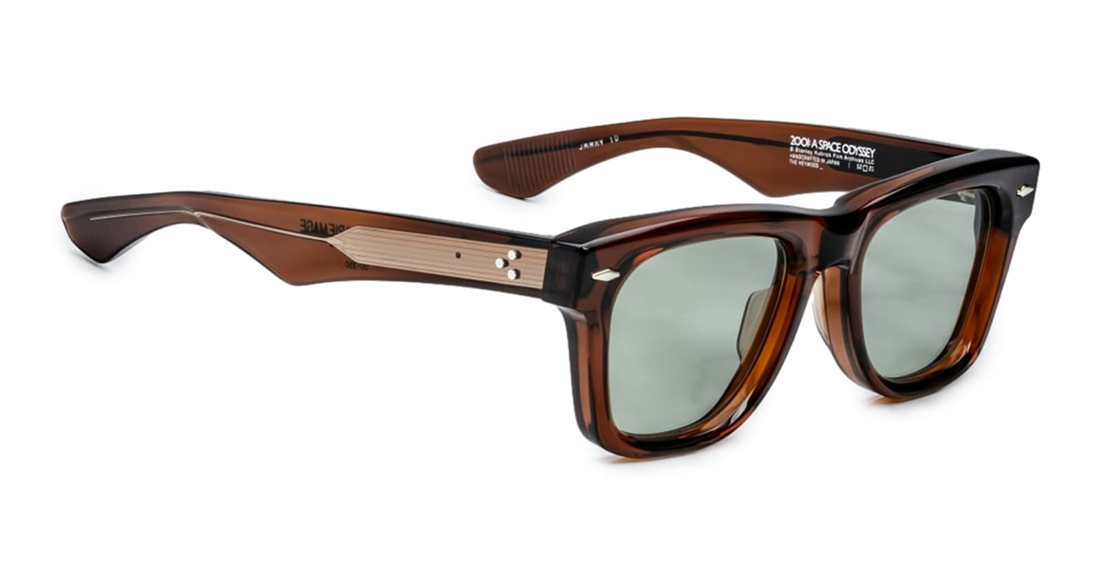 Ottica Mondello Roma - Jacques Marie Mage - JMMHY-1D - HEYWOOD - HICKORY  - Acetate - shape Squared - brown - EYEWEAR - SUNGLASSES - Uomo,Men - lens sepia - Made In Japan