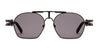 Ottica Mondello Roma - INNERRAUM - IRSO24BM000000DG - EYEWEAR OBJECT 024 - BLACK MATT - acetate, aluminium - shape Round - Black - EYEWEAR - SUNGLASSES - Uomo,Men - lens dark grey - Made In Italy