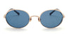 Ottica Mondello Roma - Matsuda - M3137.SG.BG-NVY - M3137 - BRUSHED GOLD / NAVY - Titanium - shape Oval - Gold - EYEWEAR - SUNGLASSES - Uomo,Men - lens Blue - Made In Japan
