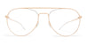 Ottica Mondello Roma - Mykita - 10015699 - EERO - SILVER / CHAMPAGNE GOLD - stainless steel - shape Aviator - Gold - EYEWEAR - EYEGLASSES - Donna,Women - lens Clear - Made In Germany