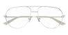 Ottica Mondello Roma - Bottega Veneta - BV1302O-002 - BV1302O-002 - SILVER RX - Metal - shape Aviator - Silver - EYEWEAR - EYEGLASSES - Unisex,Uomo,Donna,Women,Men - lens Clear - Made In Japan