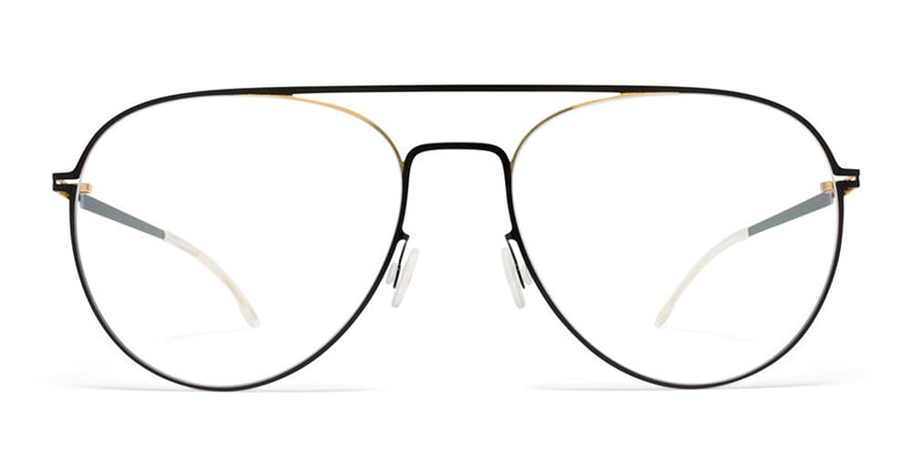 Ottica Mondello Roma - Mykita - 10015562 - EERO - GOLD / JET BLACK  - stainless steel - shape Aviator - Black - EYEWEAR - EYEGLASSES - Donna,Women - lens Clear - Made In Germany