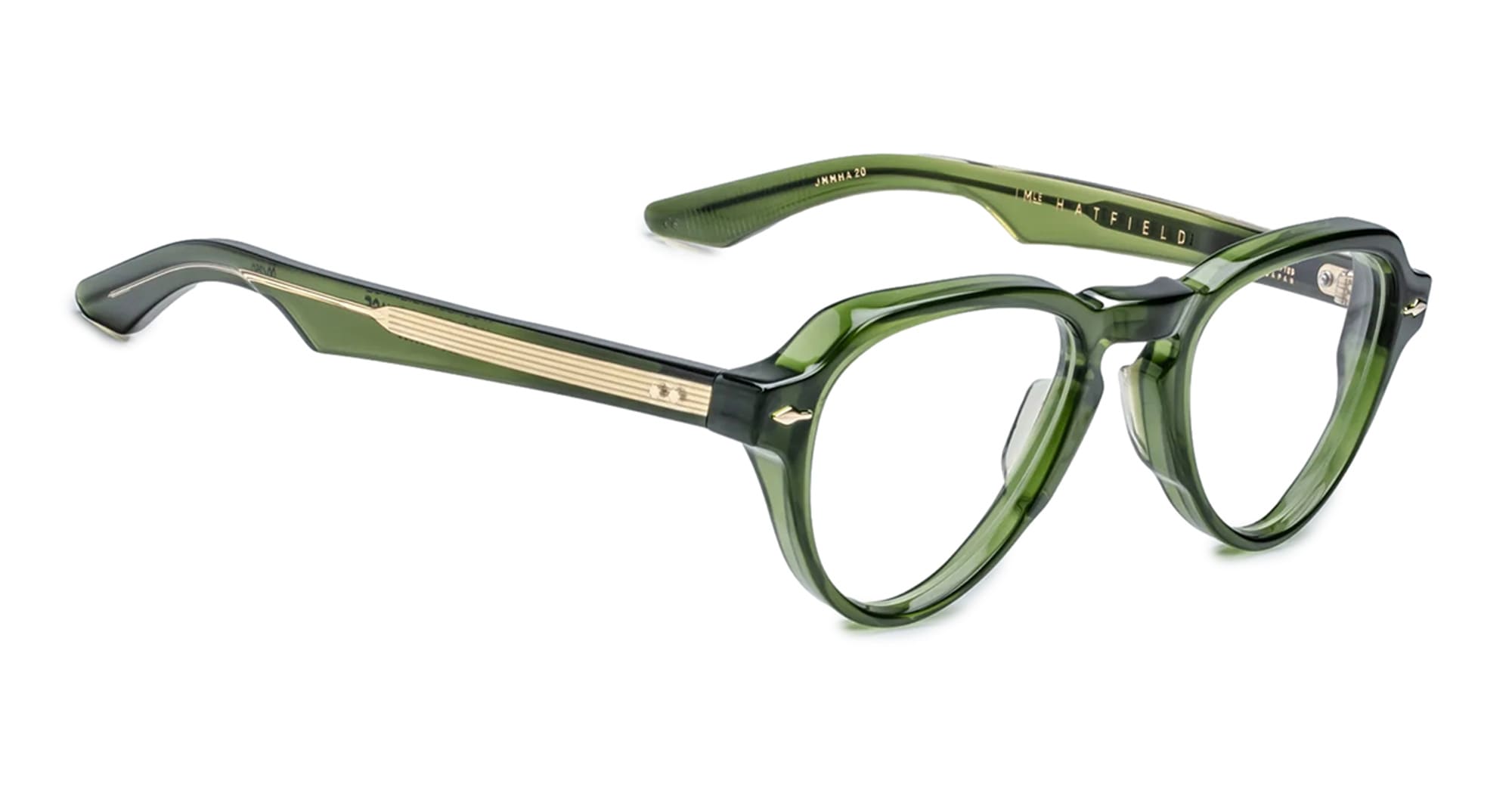 Ottica Mondello Roma - Jacques Marie Mage - JMMHARX-20 - HATFIELD - ROVER RX - Acetate - shape Aviator - green - EYEWEAR - EYEGLASSES - Uomo,Men - lens Clear - Made In Japan