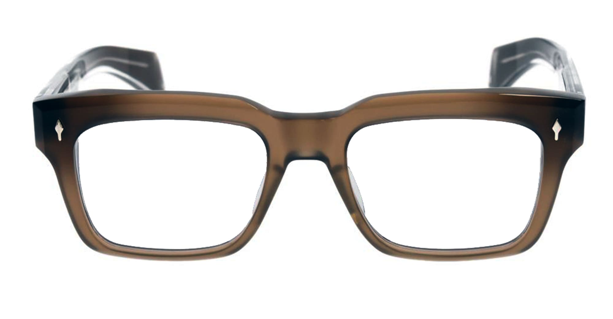 Ottica Mondello Roma - Jacques Marie Mage - JMMTRRX-11V - TORINO - COLOSSEUM RX - Acetate - shape Rectangular - brown - EYEWEAR - EYEGLASSES - Uomo,Men - lens Clear - Made In Japan