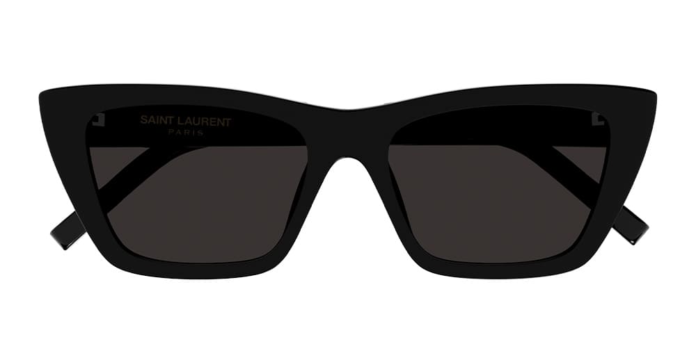 Ottica Mondello Roma - Saint Laurent - 30006557001 - SL 276 MICA-001 - BLACK - Recycled acetate - shape Cat-eye - Black - EYEWEAR - SUNGLASSES - Donna,Women - lens Grey - Made In Italy