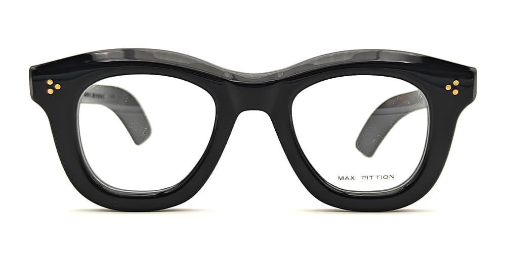 Ottica Mondello Roma - Max Pittion - MXPL-003A - CASSE WELLINGTON  NO.127 - PIANO BLACK - Acetate - shape Wellington - Black - EYEWEAR - EYEGLASSES - Unisex,Uomo,Donna,Women,Men - lens Clear - Made In Japan