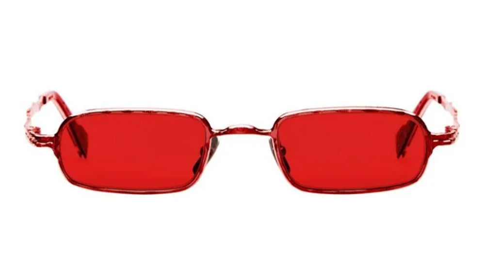 Ottica Mondello Roma - Kuboraum - KRSZ18RED00000RD - MASK Z18 - METALLIC RED - Metal - shape Rectangular - red - EYEWEAR - SUNGLASSES - Uomo,Men - lens red - Made In Italy