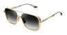 Ottica Mondello Roma - DITA - DES011-A-03 - EPILUXURY 11 - BLACK PALLADIUM / 22K YELLOW GOLD - Acetate, titanium - shape Navigator - Black, gold - EYEWEAR - SUNGLASSES - Uomo,Men - lens Gradient grey - Made In Japan