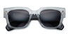 Ottica Mondello Roma - Jacques Marie Mage - JMMEZ-11G - ENZO EPOXY - GRIS - Acetate - shape Squared - transparent gray - EYEWEAR - SUNGLASSES - Uomo,Men - lens jet black - Made In Japan