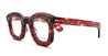 Ottica Mondello Roma - Max Pittion - MXPL-001B - POLITICIAN 42 X 28 - RUBY ROUGE RX - Acetate - shape Squared - burgundy - EYEWEAR - EYEGLASSES - Donna,Women - lens Clear - Made In Japan