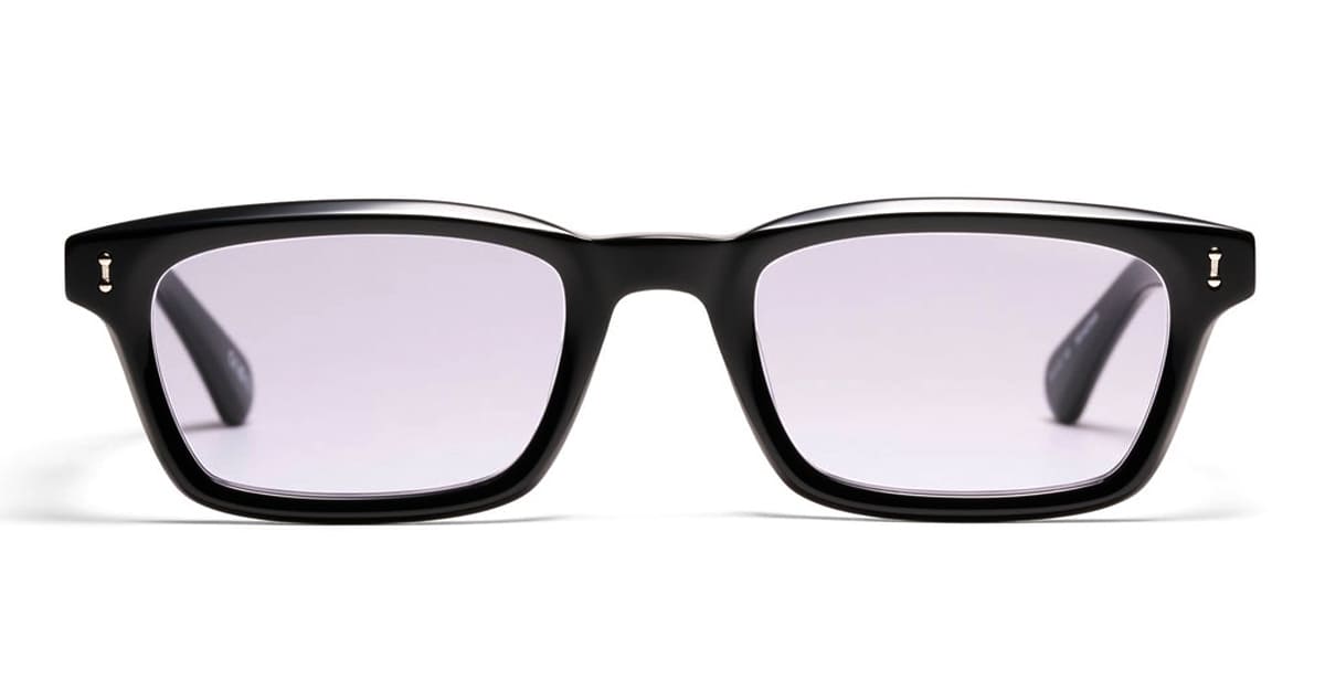 Ottica Mondello Roma - Peter and May - S116BP - S116 SELF EXOTIC - BLACK  - Acetate - shape Rectangular - Black - EYEWEAR - SUNGLASSES - Uomo,Men - lens purple - Made In France