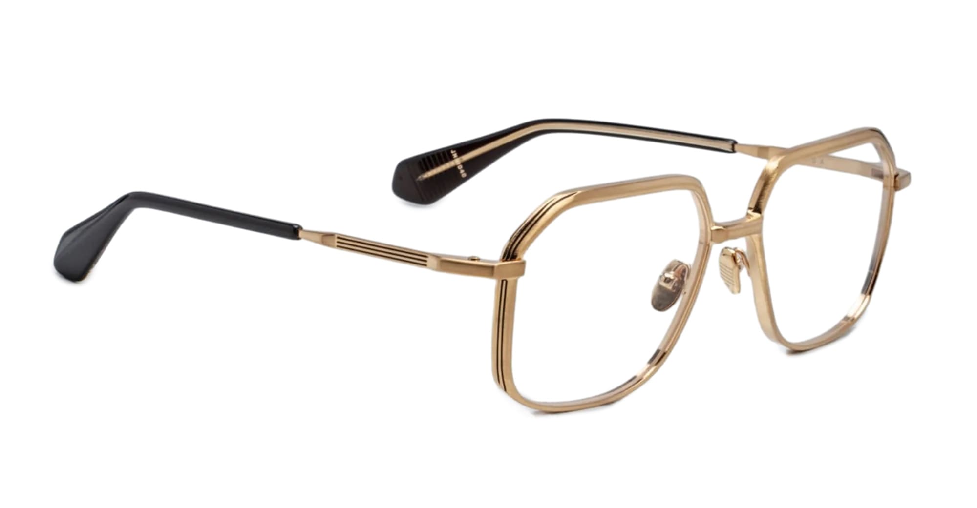 Ottica Mondello Roma - Jacques Marie Mage - JMMIDRX-40 - AIDA - GOLD RX - Titanium - shape Rectangular - Gold - EYEWEAR - EYEGLASSES - Donna,Women - lens Clear - Made In Japan