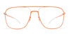 Ottica Mondello Roma - Mykita - 10015695 - STEEN - SILVER / NEON ORANGE - stainless steel - shape Navigator - orange - EYEWEAR - EYEGLASSES - Donna,Women - lens Clear - Made In Germany