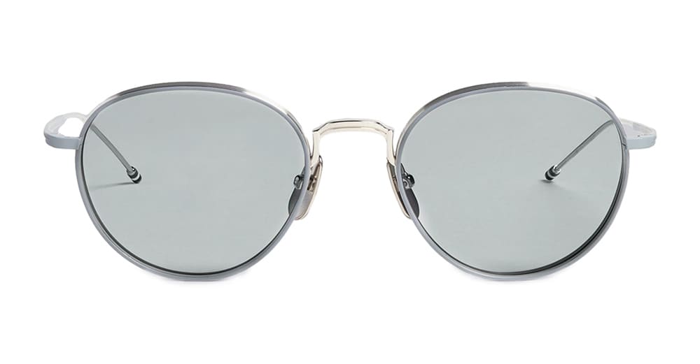 Ottica Mondello Roma - Thom Browne - UES119A-G0001-045-52 - ROUND - SILVER - Titanium - shape Round - Silver - EYEWEAR - SUNGLASSES - Uomo,Men - lens light grey - Made In Japan