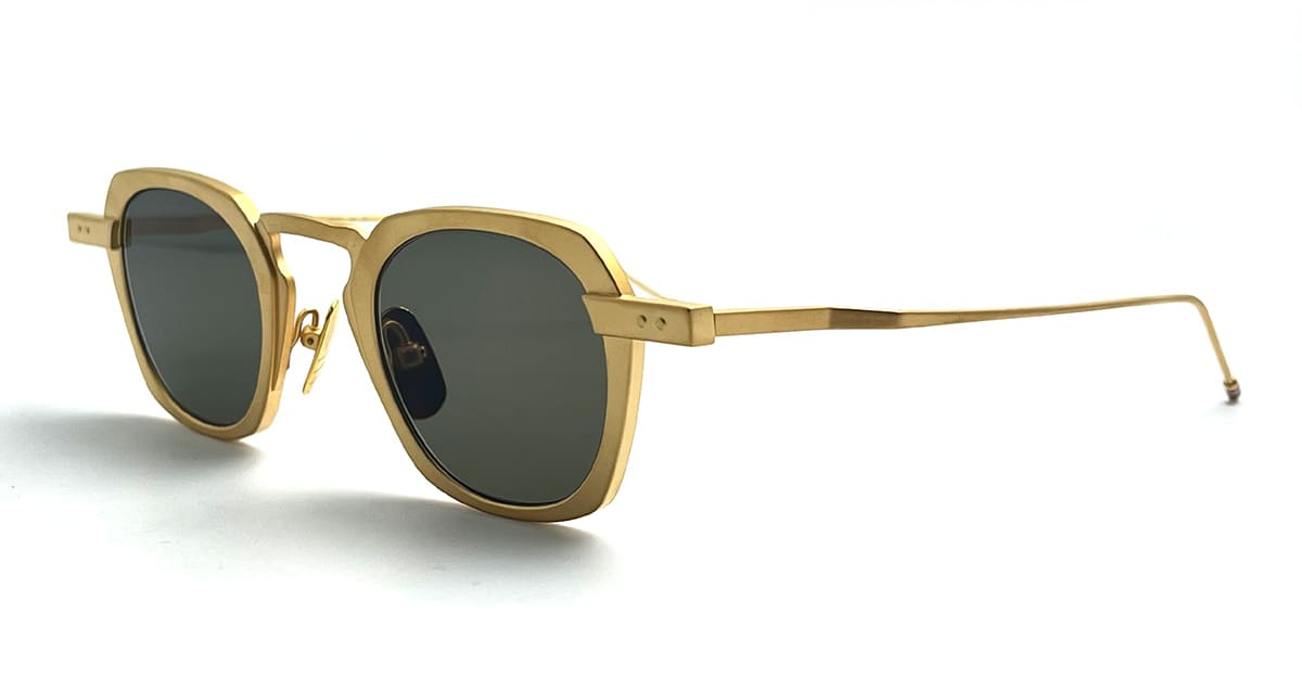 Ottica Mondello Roma - Thom Browne - UES930A-G0001-712-42 - SQUARE - YELLOW GOLD - Titanium - shape  - yellow gold - EYEWEAR - SUNGLASSES - Uomo,Men - lens  - Made In Japan