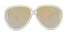 Ottica Mondello Roma - Loewe - LW40132I6524C - LW40132I - WHITE - Acetate - shape Pilot - White - EYEWEAR - SUNGLASSES - Donna,Women - lens Gold - Made In Italy