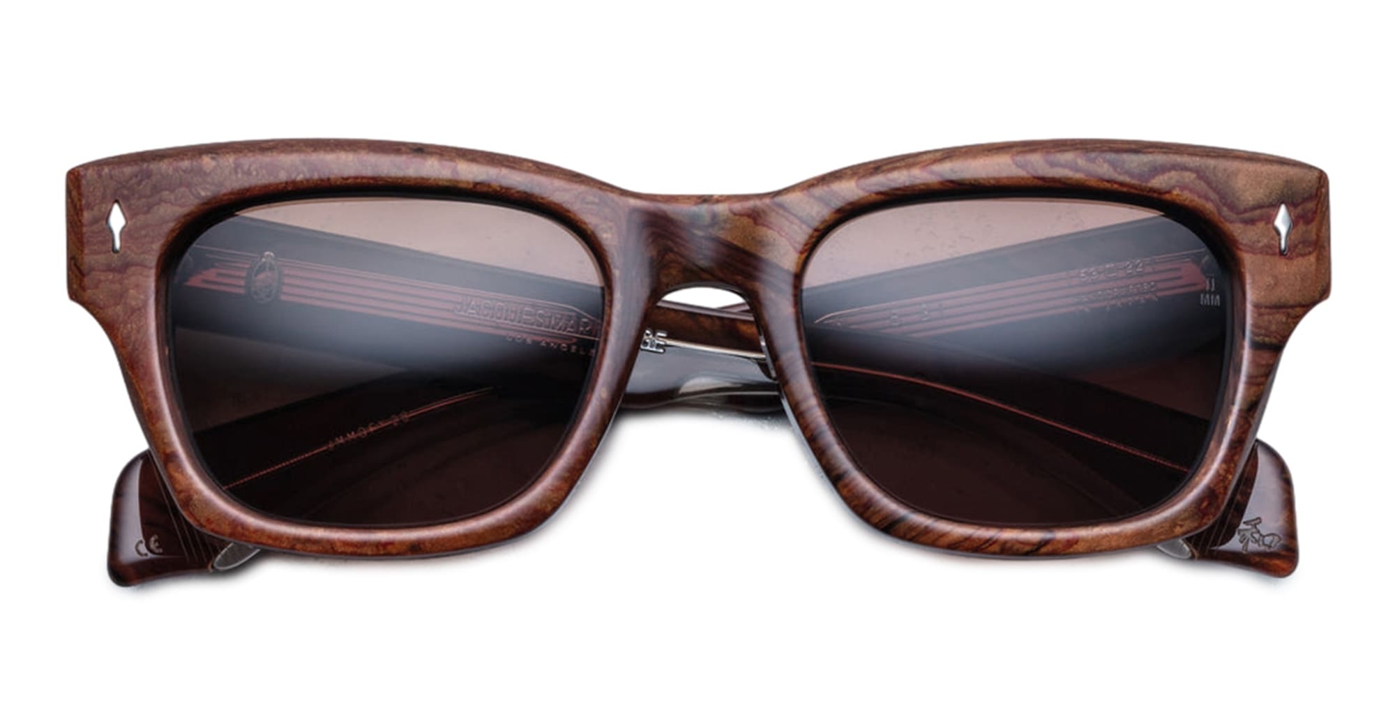 Ottica Mondello Roma - Jacques Marie Mage - JMMDEX-28 - DEALAN 53 - BURLWOOD - Acetate - shape Squared - brown - EYEWEAR - SUNGLASSES - Uomo,Men - lens Brown - Made In Japan