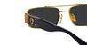 Ottica Mondello Roma - LINDA FARROW - LFL1470C1SUN - JOEY - YELLOW GOLD / BLACK - Acetate, titanium - shape Rectangular - Gold - EYEWEAR - SUNGLASSES - Donna,Women - lens Grey - MadeIn Japan