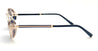 Ottica Mondello Roma - Matsuda - M3137.SG.BG-NVY - M3137 - BRUSHED GOLD / NAVY - Titanium - shape Oval - Gold - EYEWEAR - SUNGLASSES - Uomo,Men - lens Blue - Made In Japan