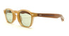 Ottica Mondello Roma - Jacques Marie Mage - JMMZP-11W - ZEPHIRIN - BIRCH  - Acetate - shape Squared - brown - EYEWEAR - SUNGLASSES - Uomo,Men - lens light bottle green - Made In Japan