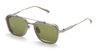 Ottica Mondello Roma - Akoni - AKS-507B-51 - SOLIS - BRUSHED BLACK PALLADIUM / DARK GREY - Titanium - shape Navigator - Palladium - EYEWEAR - SUNGLASSES - Uomo,Men - lens olive green - Made In Japan