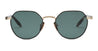 Ottica Mondello Roma - Akoni - AKS-522A-50 - THEMIS - BRUSHED 12K GOLD / GREEN TORTOISE SWIRL - Acetate, titanium - shape Round - green tortoise - EYEWEAR - SUNGLASSES - Uomo,Men - lens emerald green - Made In Japan