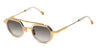 Ottica Mondello Roma - John Dalia - JULIA-C190 - JULIA - C190 - YELLOW GOLD / CRYSTAL - Metal - shape Oval - Gold - EYEWEAR - SUNGLASSES - Uomo,Men - lens Gradient grey - Made In France