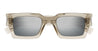 Ottica Mondello Roma - Saint Laurent - 30014068003 - SL 572-003 - BEIGE - Recycled acetate - shape Squared - beige - EYEWEAR - SUNGLASSES - Donna,Women - lens silver - Made In Italy