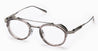 Ottica Mondello Roma - Akoni - AKX-512B-46 - INFINITY - CRYSTAL GREY / BRUSHED PALLADIUM RX - Titanium - shape  - Silver - EYEWEAR - EYEGLASSES - Uomo,Men - lens Clear - Made In Japan