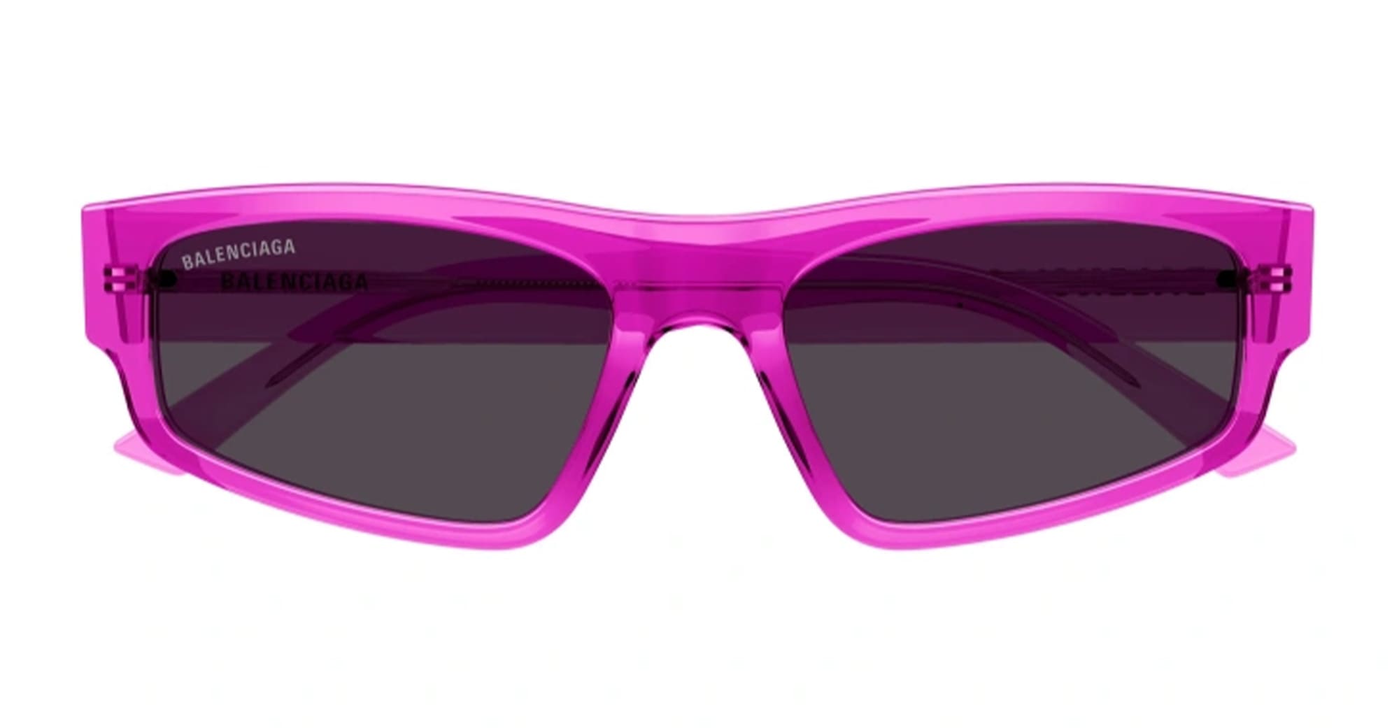 Ottica Mondello Roma - Balenciaga - BB0305S-005 - BB0305S-005 - FUCHSIA - nylon - shape Rectangular - fuchsia - EYEWEAR - SUNGLASSES - Donna,Women - lens Grey - Made In Italy