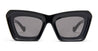 Ottica Mondello Roma - Loewe - LW40145I5201A - LW40145I - SHINY BLACK - Acetate - shape Cat-eye - shiny black - EYEWEAR - SUNGLASSES - Donna,Women - lens Grey - Made In Italy