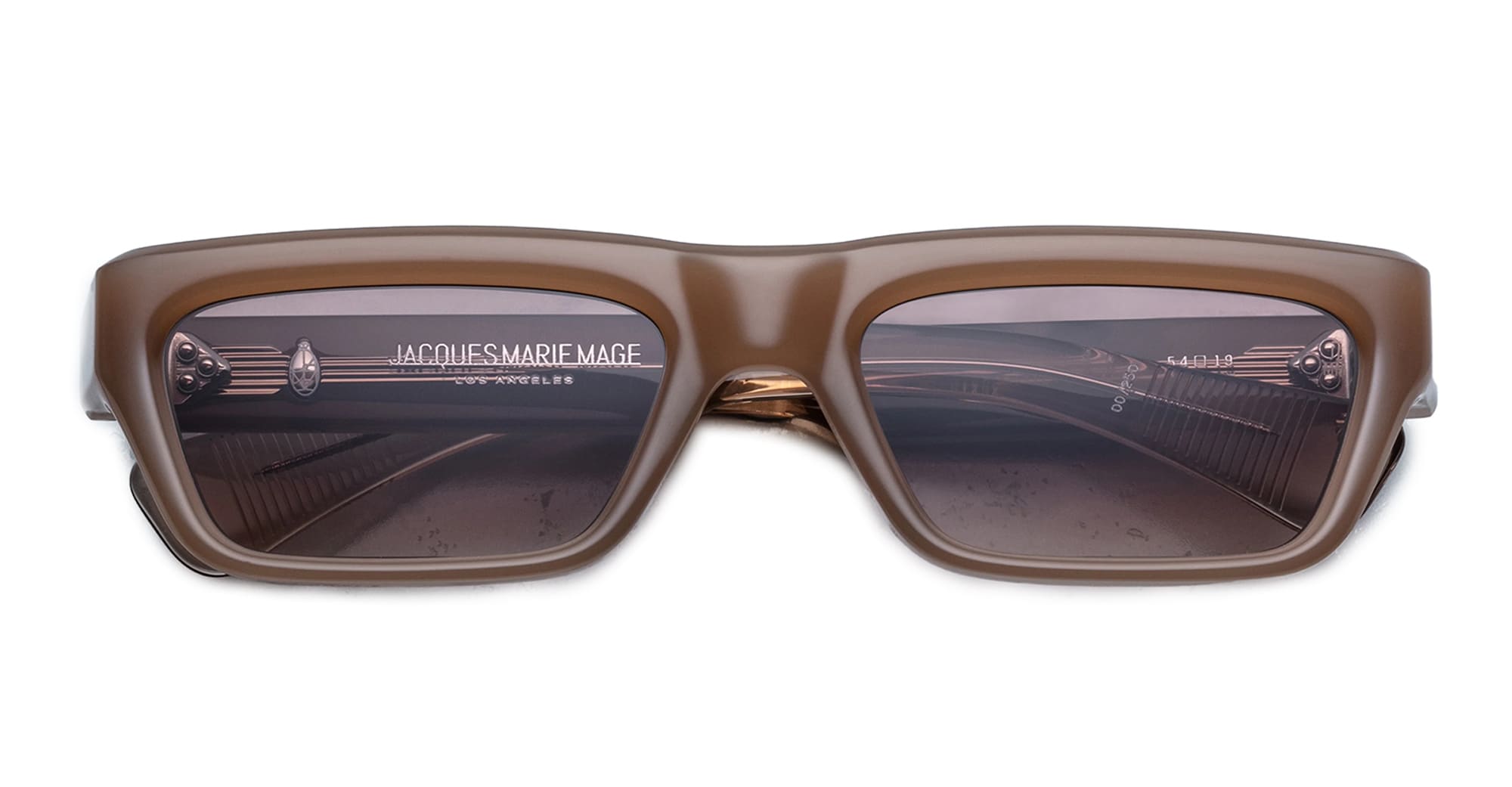 Ottica Mondello Roma - Jacques Marie Mage - JMMRUS-11W - RUSH - BIRCH  - Acetate - shape Rectangular - brown - EYEWEAR - SUNGLASSES - Uomo,Men - lens Gradient brown - Made In Japan