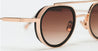 Ottica Mondello Roma - John Dalia - JULIA-C104 - JULIA - C104 - ROSE GOLD / SHINY BLACK - Metal - shape Oval - Black, rose gold - EYEWEAR - SUNGLASSES - Donna,Women - lens Gradient brown - Made In France