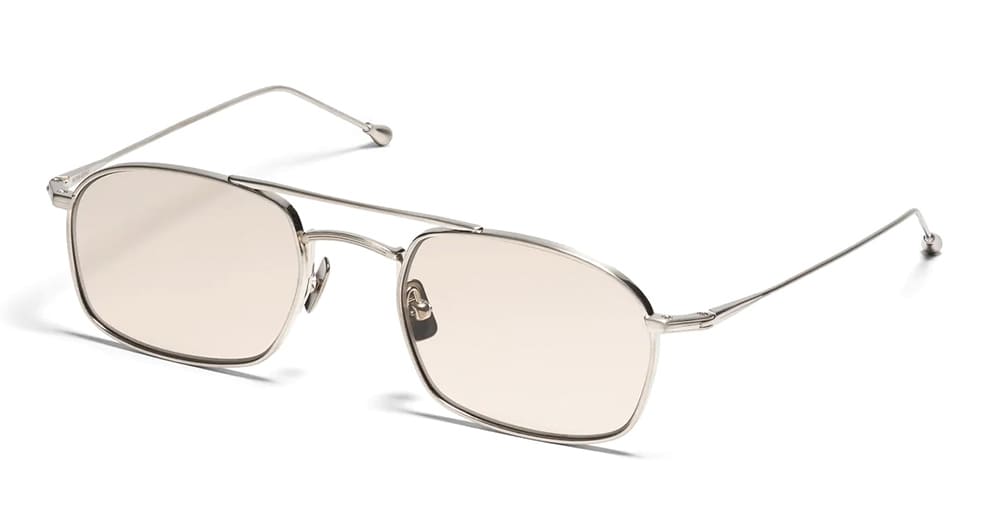 Ottica Mondello Roma - Peter and May - TT9BSLB - TT9 MINI MACHINE - BRUSHED SILVER - Titanium - shape Navigator - brushed silver - EYEWEAR - SUNGLASSES - Uomo,Men - lens light brown - Made In Japan