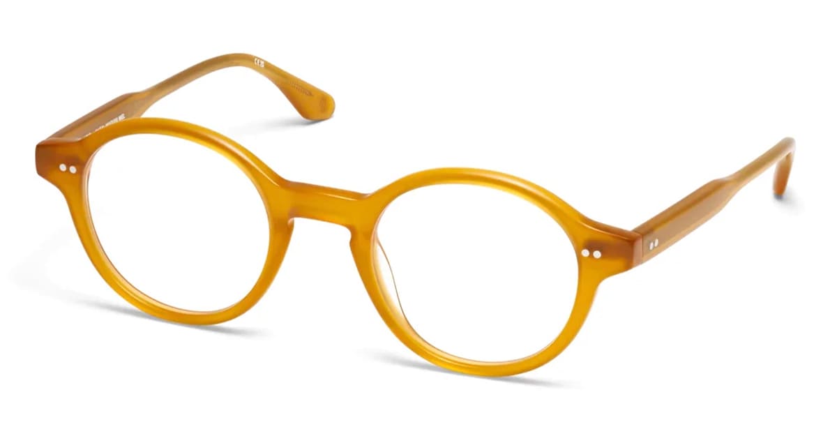 Ottica Mondello Roma - Peter and May - LT21MIEL - LT21 MIAOUUU - MIEL RX - Acetate - shape Round - yellow - EYEWEAR - EYEGLASSES - Uomo,Men - lens Clear - Made In France