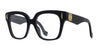 Ottica Mondello Roma - Loewe - LW50069I51001 - LW50069I - SHINY BLACK  - Acetate - shape Squared - shiny black - EYEWEAR - EYEGLASSES - Donna,Women - lens Clear - Made In Italy