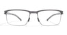 Ottica Mondello Roma - Mykita - 10013317 - DENNIS - GRAPHITE - stainless steel - shape Rectangular - grey - EYEWEAR - EYEGLASSES - Uomo,Men - lens Clear - Made In Germany