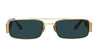 Ottica Mondello Roma - LINDA FARROW - LFL1470C2SUN - JOEY - LIGHT GOLD / DARK T-SHELL - Acetate, titanium - shape Rectangular - gold, tortoise - EYEWEAR - SUNGLASSES - Donna,Women - lens Green - MadeIn Japan