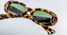 Ottica Mondello Roma - Jacques Marie Mage - JMMBES-15J - BESSET - GOLD DUST  - Acetate - shape Oval - Havana - EYEWEAR - SUNGLASSES - Donna,Women - lens Green - Made In Japan