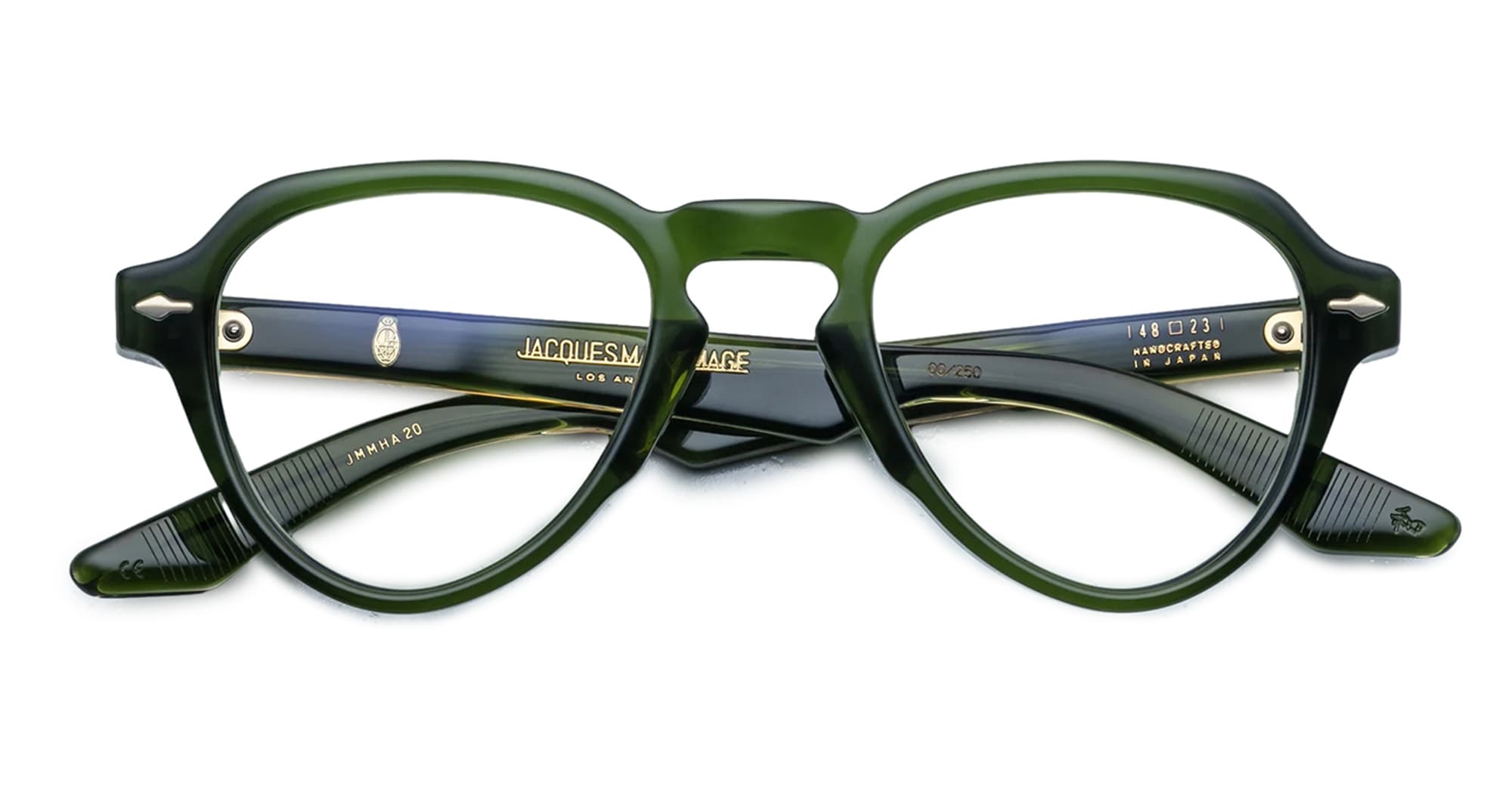 Ottica Mondello Roma - Jacques Marie Mage - JMMHARX-20 - HATFIELD - ROVER RX - Acetate - shape Aviator - green - EYEWEAR - EYEGLASSES - Uomo,Men - lens Clear - Made In Japan