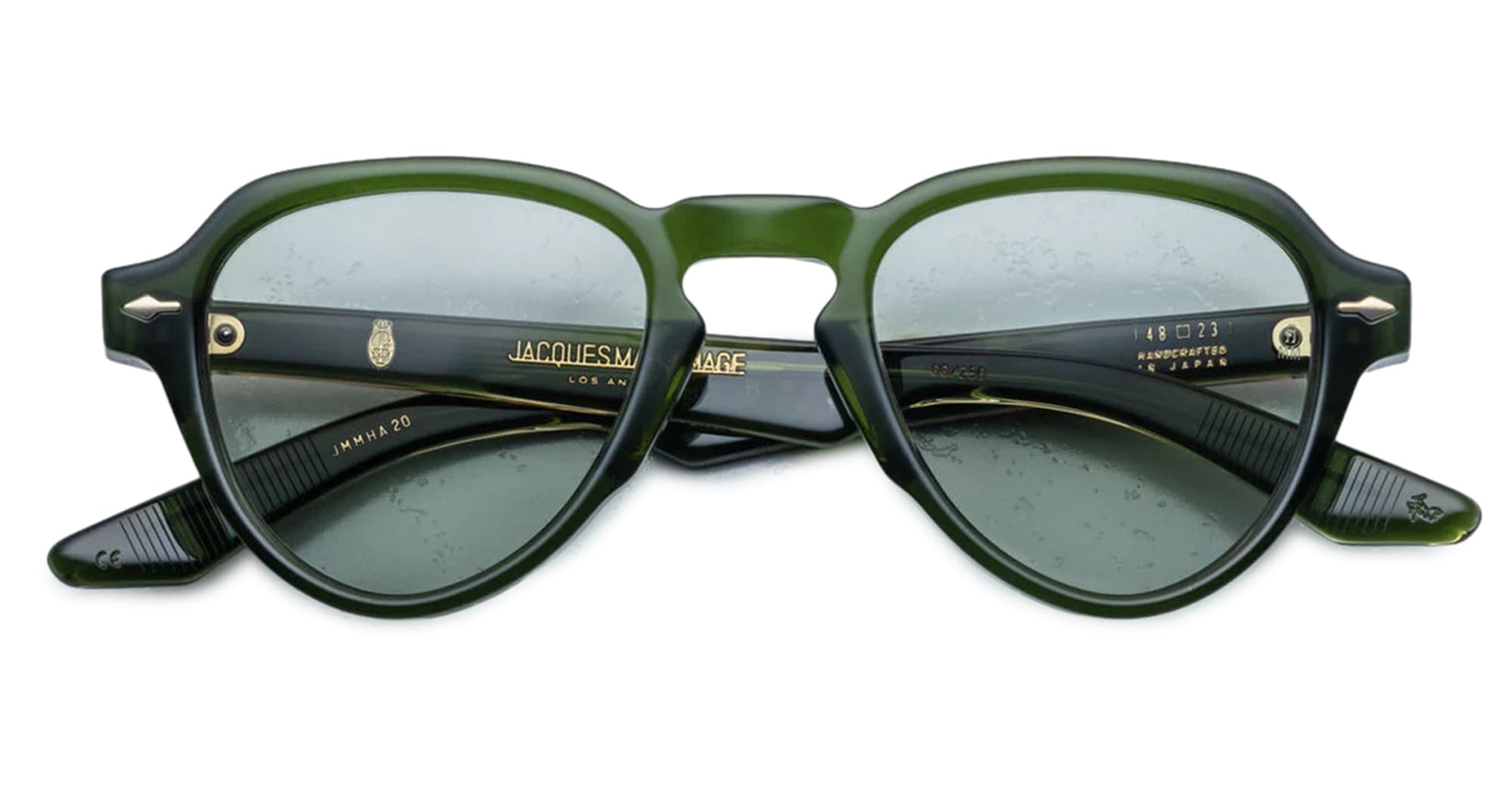 Ottica Mondello Roma - Jacques Marie Mage - JMMHA-20 - HATFIELD - ROVER - Acetate - shape Aviator - green - EYEWEAR - SUNGLASSES - Uomo,Men - lens Green - Made In Japan