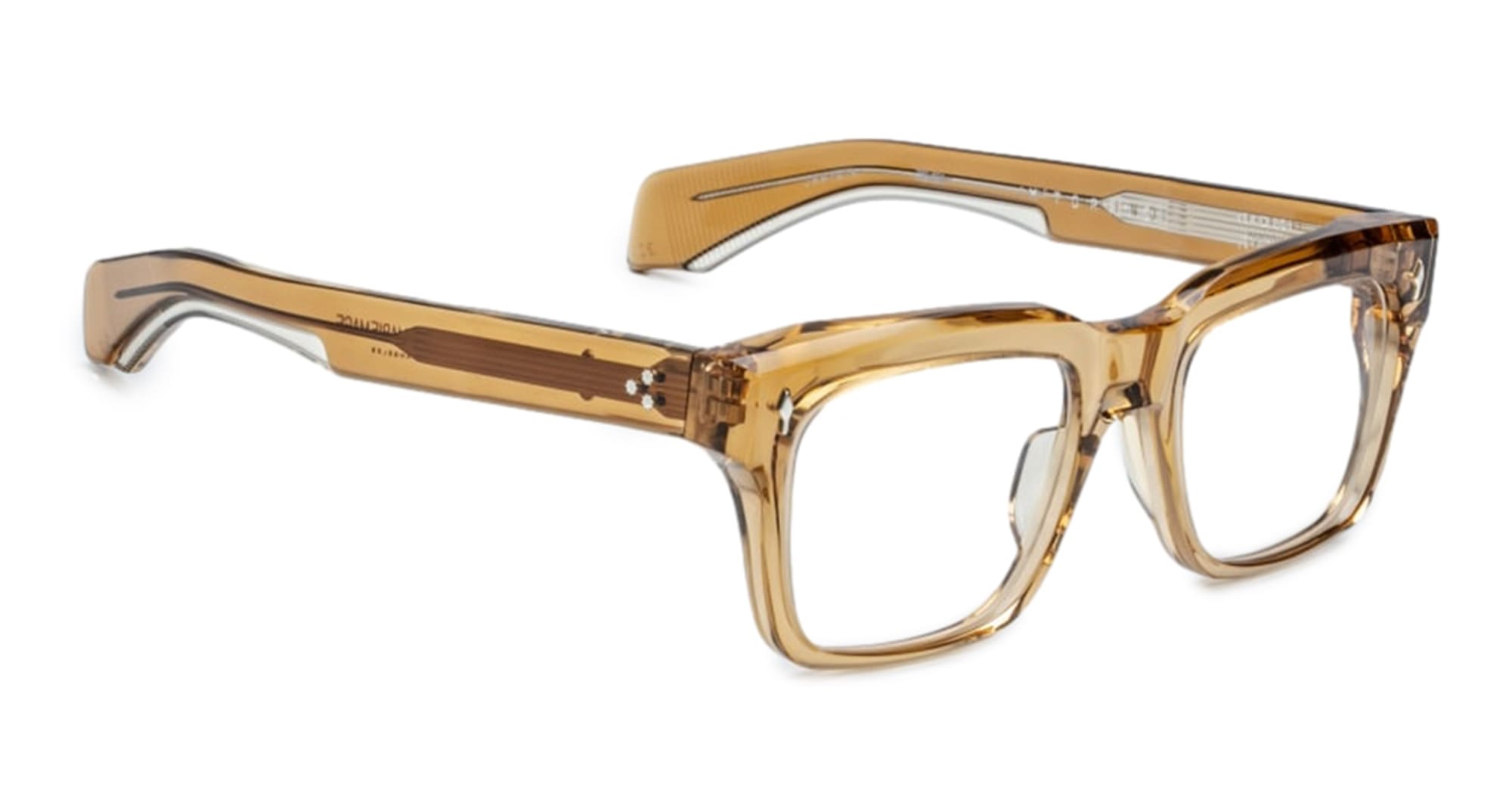 Ottica Mondello Roma - Jacques Marie Mage - JMMTRRX-7Y - TORINO - OCRE RX - Acetate - shape Rectangular - brown ocre - EYEWEAR - EYEGLASSES - Uomo,Men - lens Clear - Made In Japan