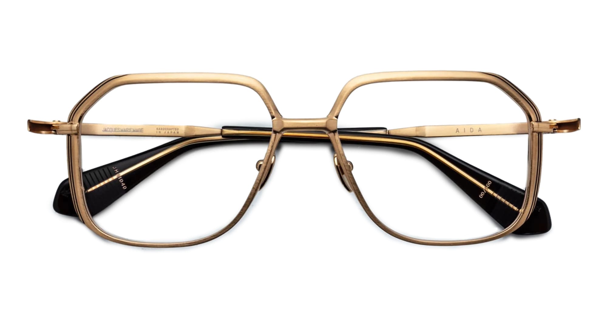 Ottica Mondello Roma - Jacques Marie Mage - JMMIDRX-40 - AIDA - GOLD RX - Titanium - shape Rectangular - Gold - EYEWEAR - EYEGLASSES - Donna,Women - lens Clear - Made In Japan