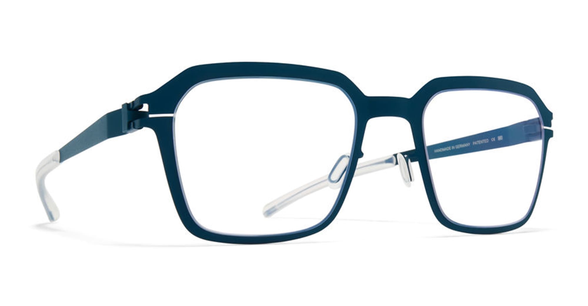 Ottica Mondello Roma - Mykita - 10085032 - GARLAND - LAGOON GREEN RX - stainless steel - shape Squared - green - EYEWEAR - EYEGLASSES - Uomo,Men - lens Clear - Made In Germany