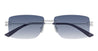 Ottica Mondello Roma - Bottega Veneta - BV1126S-005 - BV1126S-005 - SILVER - Metal - shape Rectangular - Silver - EYEWEAR - SUNGLASSES - Uomo,Men - lens Blue - Made In Italy