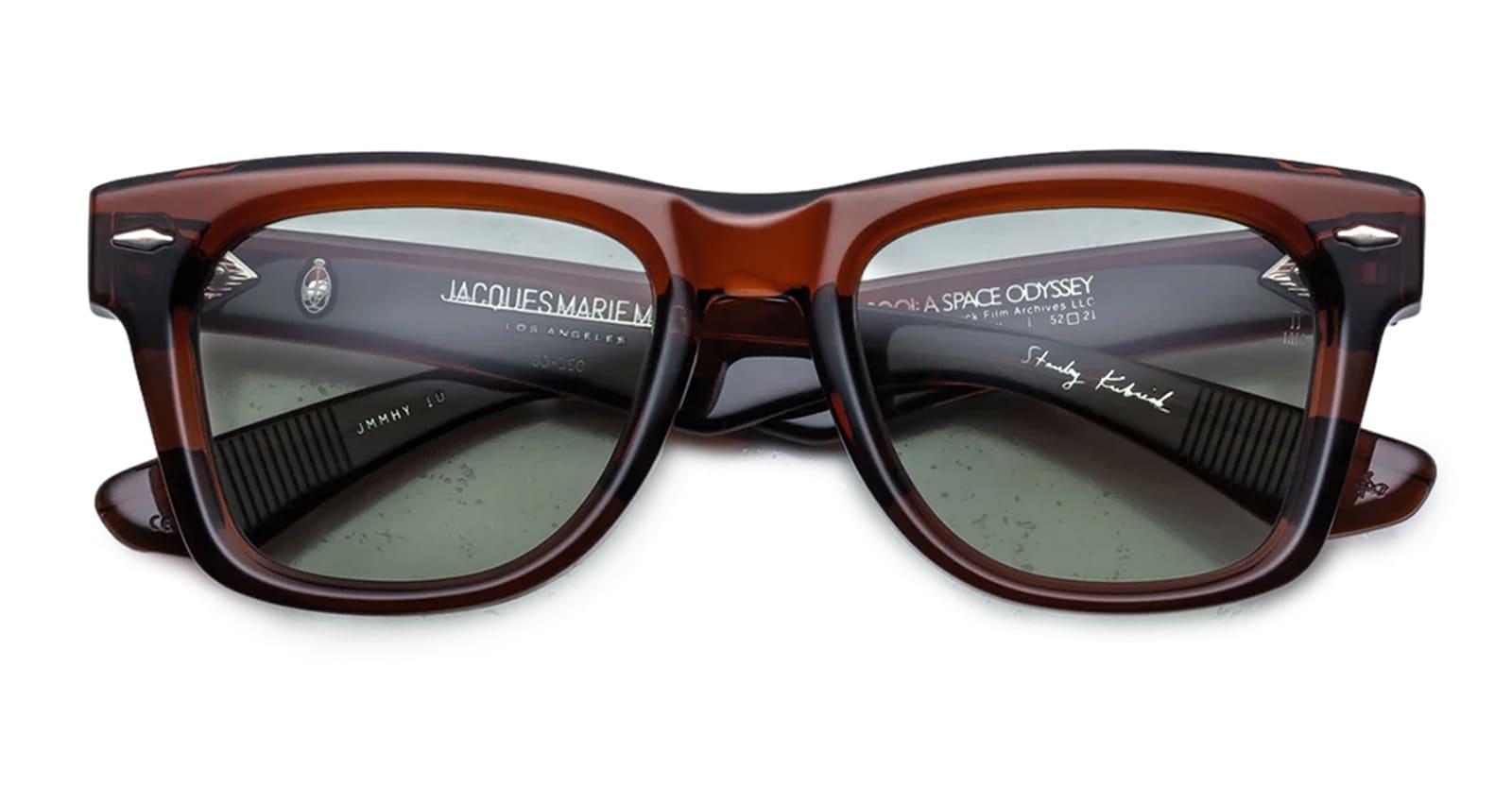 Ottica Mondello Roma - Jacques Marie Mage - JMMHY-1D - HEYWOOD - HICKORY  - Acetate - shape Squared - brown - EYEWEAR - SUNGLASSES - Uomo,Men - lens sepia - Made In Japan